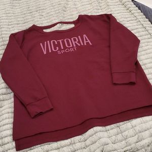 NWOT--Maroon Victorias sport sweatshirt size L